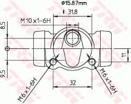 BWB139 TRW - Cylinderek ham. /TRW/ 