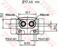 BWC196 TRW - Cylinderek ham.AUSTIN MONTEGO 1984 - 1988,