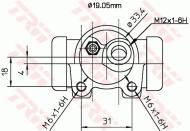 BWD114 TRW - Cylinderek ham. /TRW/ 