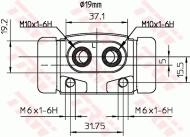 BWD293 TRW - Cylinderek ham. /TRW/ 