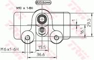 BWF122 TRW - Cylinderek ham. /TRW/ 