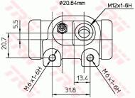 BWF123 TRW - Cylinderek ham. /TRW/ 