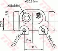 BWF124 TRW - Cylinderek ham. /TRW/ 