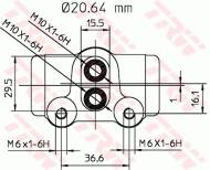 BWF132 TRW - Cylinderek ham. /TRW/ 