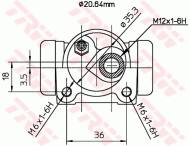 BWF158 TRW - Cylinderek ham. /TRW/ 