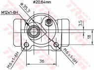 BWF159 TRW - Cylinderek ham. /TRW/ 