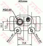 BWF287 TRW - Cylinderek ham. /TRW/ 