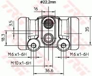 BWH302 TRW - Cylinderek ham. /TRW/ 