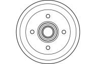 DB4004 TRW - Bęben ham.FORD FIESTA -89 /-XR2/ /177.8x39/ /TRW/