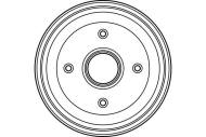 DB4090 TRW - Bęben ham.PEUGEOT 205 I 1983 - 1990, 205 II 1987 - 1998, 309 I 1985 - 1989
