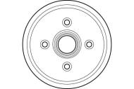 DB4306 TRW - Bęben ham.FORD KA 1.3 00- /216x76/ 