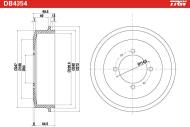 DB4354 TRW - Bęben ham. /TRW/ 
