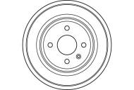 DB4391 TRW - Bęben ham.OPEL ASTRA G 1998 - 2009, A STRA H 2004 -, COMBO 2001 -