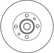 DF1019 TRW - Tarcza ham.RENAULT 21 1986 - 1995, 