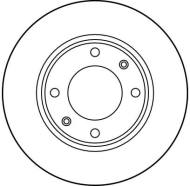 DF1221 TRW - Tarcza ham.PEUGEOT 106 XSi/205 GTi przód/247x20,5/ went./CITROEN AX ,XSARA 97-/TRW/