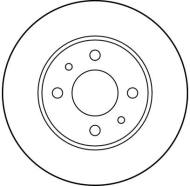DF1745 TRW - Tarcza ham.FIAT CC,SEICENTO,PUNTO,TIPO, TEMPRA przód bez ABS   MAREA 2,0 TD/JTD tył/TRW/