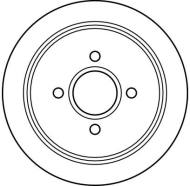 DF2647 TRW - Tarcza ham.FORD ESCORT 1.8-2.0 92- tył /TRW/