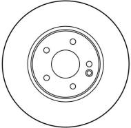 DF2812 TRW - Tarcza ham.DB W203 00- przód /300X28/ /went./ 4-Matic W210 97-/TRW/