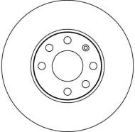 DF4042 TRW - Tarcza ham.OPEL ASTRA G 98- przód went. /256x24/ 1.4/1.7TD/2.0Di /TRW/
