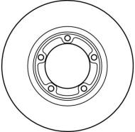 DF4076 TRW - Tarcza ham.MITSUBISHI SPACE GEAR 95- L-300 95- przód /