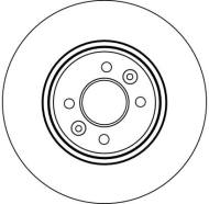 DF4110 TRW - Tarcza ham.RENAULT LAGUNA 1.8-3.0 -01 przód /TRW/