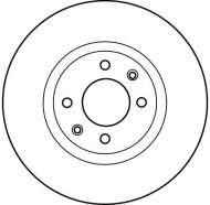 DF4184 TRW - Tarcza ham.PEUGEOT 307/C5 XSARA /266x22/ /TRW/