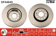 DF4464S TRW - Tarcza ham./PRZ/ AUDI A3 2,0TFSI 04- @312X25