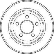 DF4882 TRW - Tarcza ham.CHRYSLER VOYAGER III 1995 - 2001,