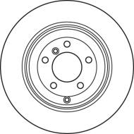 DF4955S TRW - Tarcza ham.LAND ROVER RANGE ROVER III 2002 - 2012,