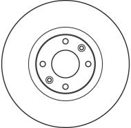 DF4962S TRW - Tarcza ham.PEUGEOT 308 2.0HDI 07-> przód /TRW/