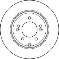 DF4980 TRW - Tarcza ham.HYUNDAI SONATA 2.4-3.3 08-> tył /TRW/