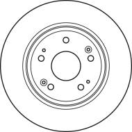 DF4982 TRW - Tarcza ham.HONDA ACCORD 2.0,2.2i-DTEC 08- /202x9/ tył /TRW/