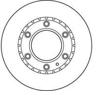 DF6034S TRW - Tarcza ham.MAZDA B-SERIE 1999 -, BT-5 0 2006 -,