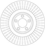 DF6146S TRW - Tarcza ham./prz/ JAGUAR XF 08-