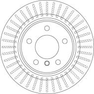 DF6313 TRW - Tarcza ham./tył/ BMW 1 07-