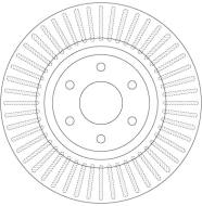 DF6425 TRW - Tarcza ham.NISSAN NAVARA 05-, PATHFINDE R 05- /PRZ/