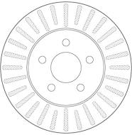 DF6491 TRW - Tarcza ham.CHRYSLER DAYTONA 89-92 /PRZ/ 