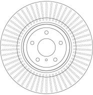 DF6498S TRW - Tarcza ham./prz/ NISSAN 370 Z 09-