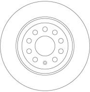 DF6504 TRW - Tarcza ham./tył/ AUDI TT 2014-