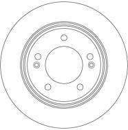 DF6627 TRW - Tarcza ham./tył/ HYUNDAI ELANTRA 10-