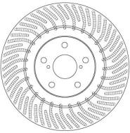 DF6692S TRW - TARCZA HAM./PRZ/ LEXUS GS 08-/RC 14- 