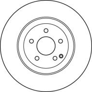 DF7351S TRW - Tarcza ham.DB CLS 2004 - 2010, E-CLAS S 2002 - 2009, GLK-CLASS 2008 -