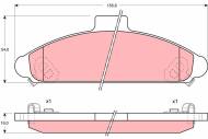 GDB1136 TRW - Klocki ham.HYUNDAI SCOUPE 1.5 12V 91- przód /czuj./ /TRW/