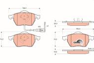 GDB1403 TRW - Klocki ham.VW GOLF IV,A3,SKODA OCTAVIA /TRW/