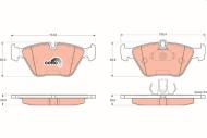 GDB1404 TRW - Klocki ham.BMW seria 5 96- przód /TRW/