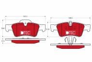 GDB1643DTE TRW - Klocki ham./tył/ MERCEDES BENZ G-CLASS 12-