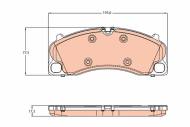 GDB1952 TRW - Klocki ham./PRZ/ PORSCHE 911 11- 