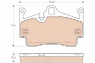 GDB1961 TRW - Klocki ham.PORSCHE BOXSTER 2004 -, CA YMAN 2006 -,