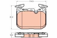 GDB2031 TRW - Klocki ham./prz/ BMW 3 11-