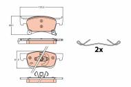 GDB2091 TRW - KLOCKI HAM./PRZ/ OPEL ADAM 14-/CORSA E 14-